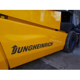 Lipdukas su užrašu Jungheinrich vežimėliui iki 15 cm, 2 vnt