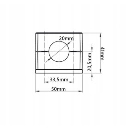 5x vienas gnybtas 20mm hidraulinėms linijoms montuoti