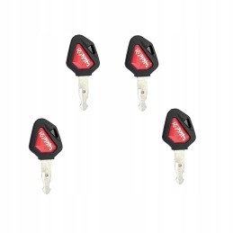 4x raktelis užvedimo durelių uždegimo jungikliui Kubota KX 459a