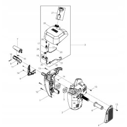 Wacker 0213536 korpusas, korpuso dangtelis bh23 bh24