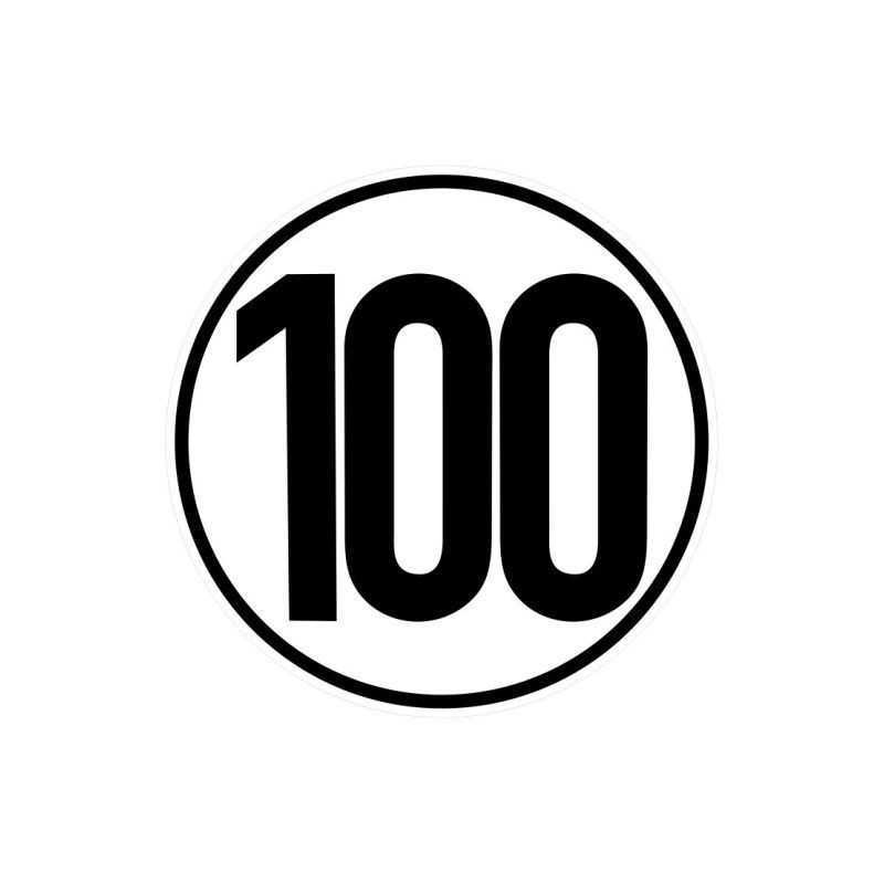 Lipdukas greičio ribojimo 100 km ženklas sr20 cm