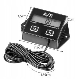 LCD variklio valandų skaitiklis, tachometras, mini ekskavatorius