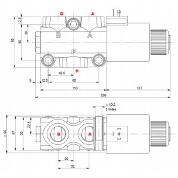 Elektrinis vožtuvas 3 2 dfe20 3 3 4 12v140l walvoil