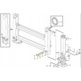 Stačiakampis atramos slydimas Volvo BL71 CVA 31 1 mm