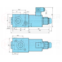 Elektrinis vožtuvas 3 2 hvc10 z5l d 3 4 12v 100l hlr