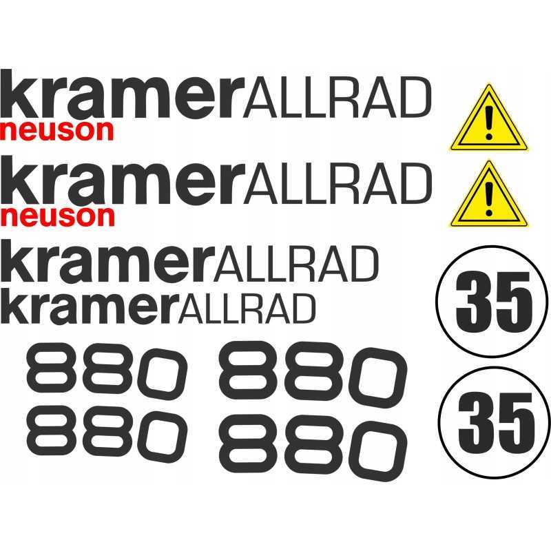 Lipdukai prie mašinos Kramer 880 Allrad, remonto komplekto, ratinio krautuvo