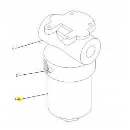 Hidraulinis filtras cat ratinis ekskavatorius cva