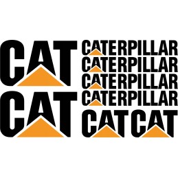 Cat Caterpillar lipdukai ekskavatoriaus krautuvo komplektas
