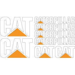 Cat Caterpillar lipdukai ekskavatoriaus krautuvo komplektas