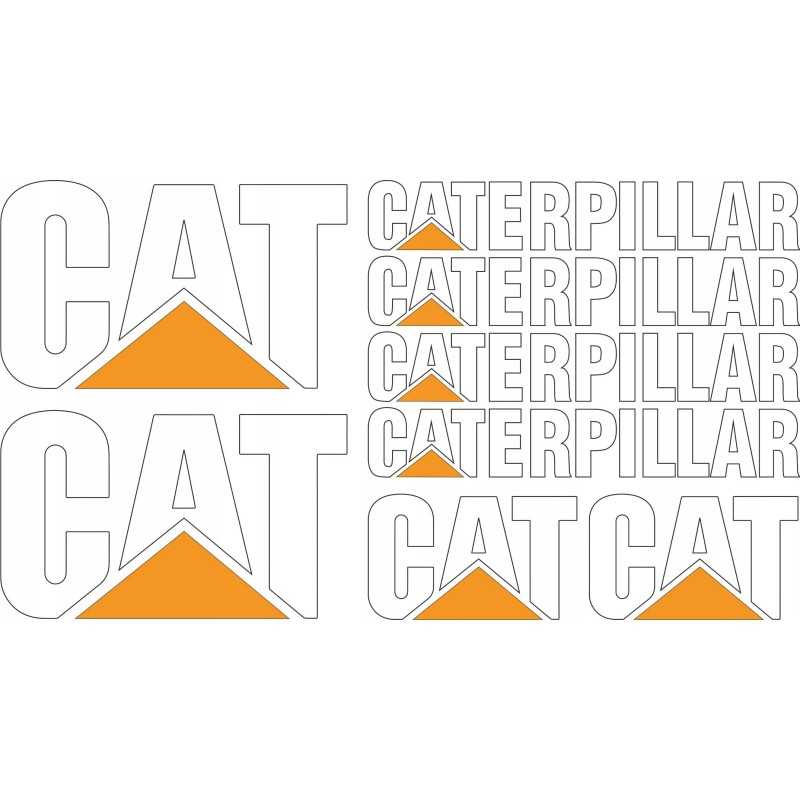 Cat Caterpillar lipdukai ekskavatoriaus krautuvo komplektas