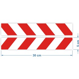Šviesą atspindinčios juostelės lipdukai 5x30cm