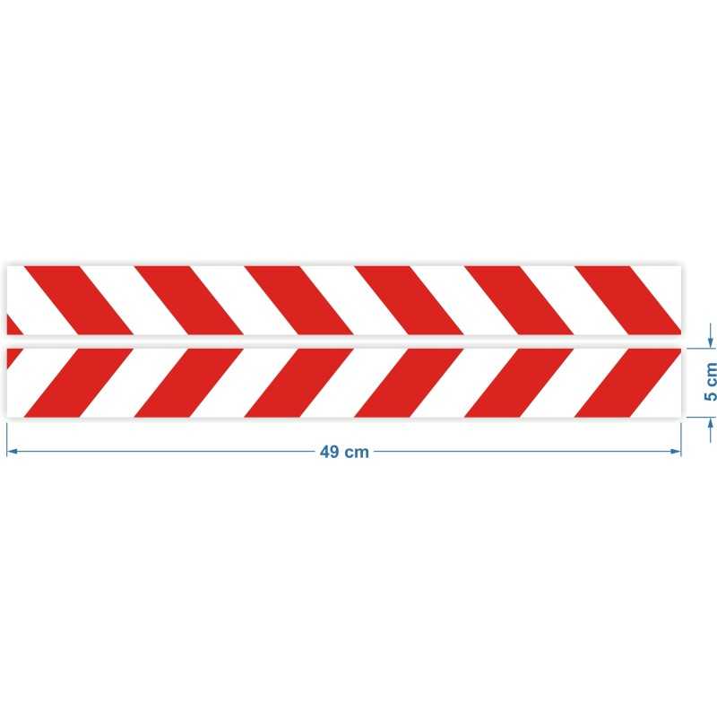 Šviesą atspindinčios juostelės lipdukai 5x49cm