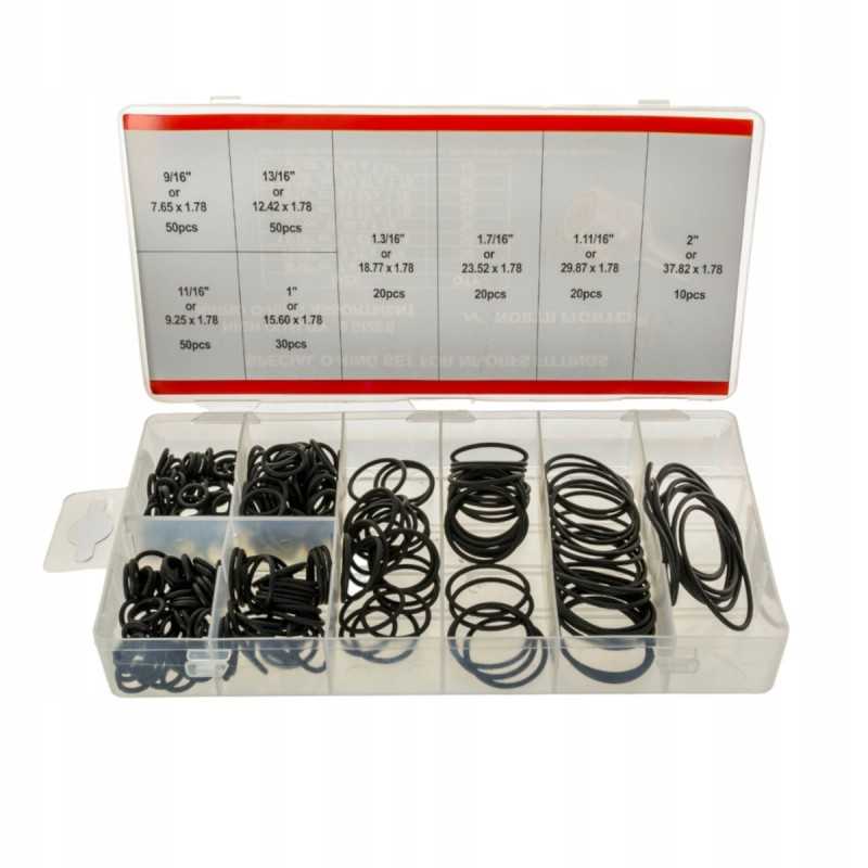 O-žiedų rinkinys, sandarikliai GZ ORFS klipams, 250 vnt