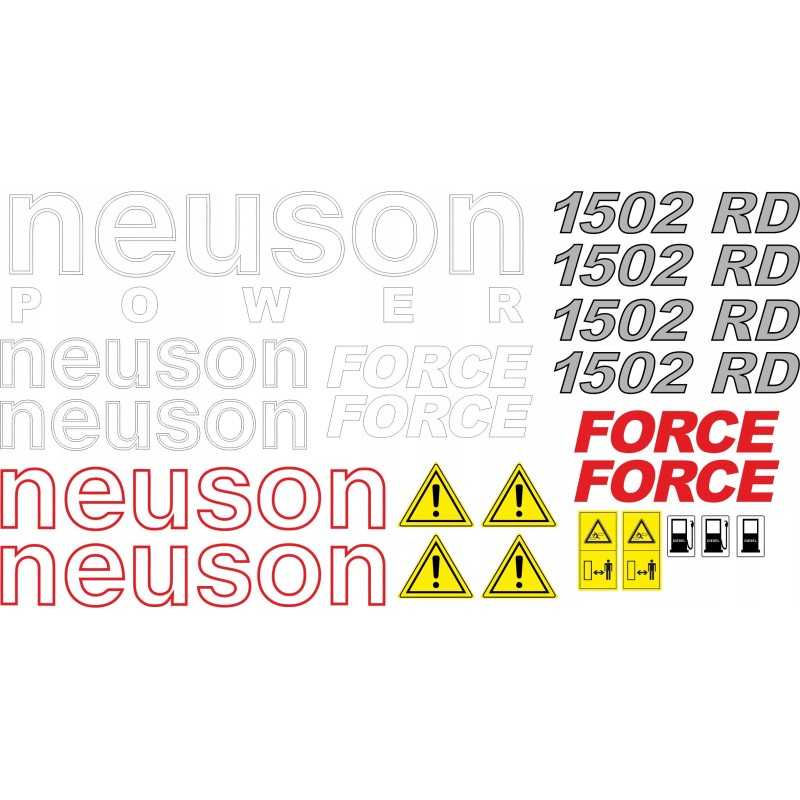 Neuson 1502 rd force mini ekskavatoriaus lipdukai