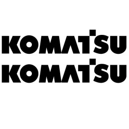 Šakinio krautuvo lipdukai su Komatsu užrašu iki 35 cm