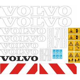 Lipdukai Volvo BL71 mašinai, ekskavatoriaus krautuvo remonto komplektas