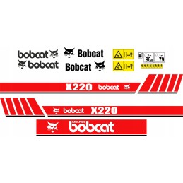 Lipdukai mini ekskavatoriaus remonto komplektui Bobcat X220