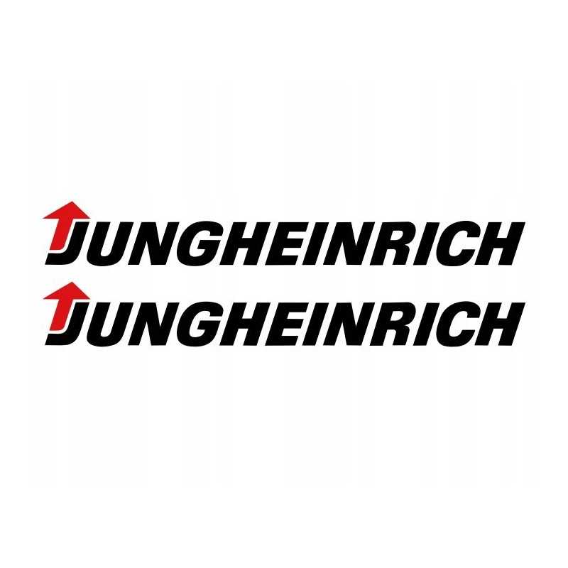 Šakinio krautuvo lipdukai su Jungheinrich užrašu 25 cm