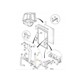 Galinio lango pavara 94 01r jcb 3cx 4cx 331 20895