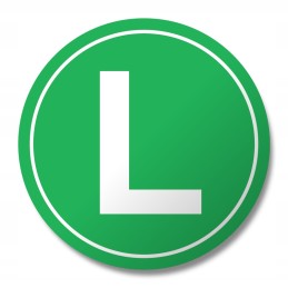 Mažo triukšmo lipdukas adr truck l 12cm magnetas