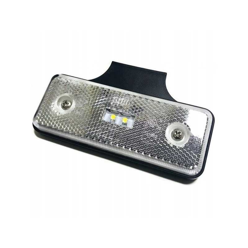 LED galinis gabaritinis žibintas, baltas, LED 2LED 12 24v