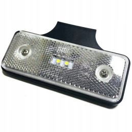 LED galinis gabaritinis žibintas, baltas, LED 2LED 12 24v