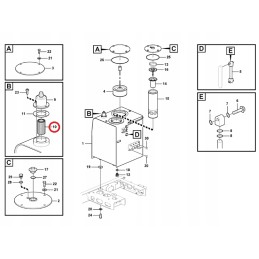 Volvo ec160 ec240 ew180 oro filtras 14500233