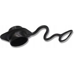 Euro kištuko dulkių dangtelis, juodas