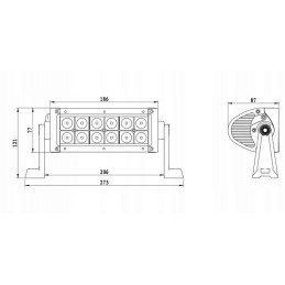 Darbinė lempa 12 led 22w 9 32v 2640lm halogenas 4x4