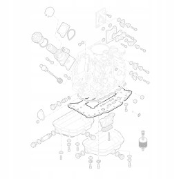 Hatz 01270300 variklio apatinė plokštė 1d30 1d41 1d42