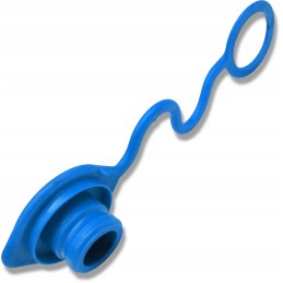 Kištukas, apsauga nuo dulkių, euro lizdas, mėlynas