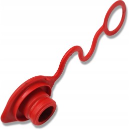 Kištukas, apsauga nuo dulkių, euro lizdas, raudonas