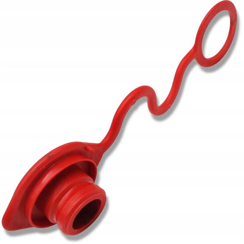 Kištukas, apsauga nuo dulkių, euro lizdas, raudonas