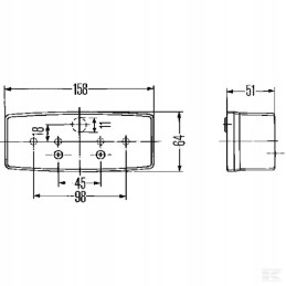 Posūkio ir parkavimo lempa, kairė hella