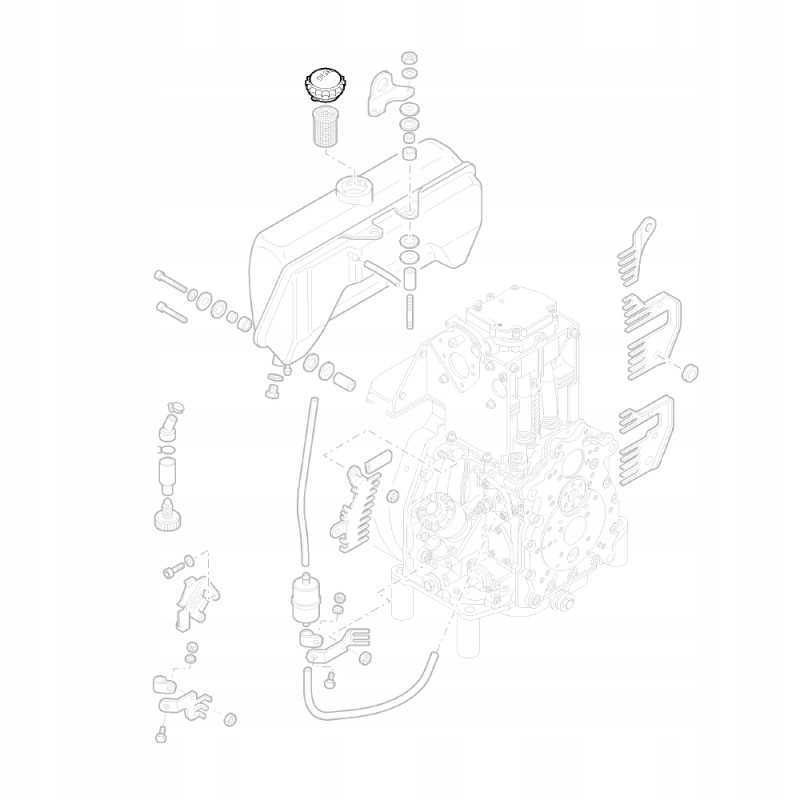 Hatz 40032701 degalų bako dangtelis 1d41 e75 e79 e786