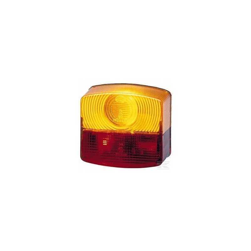 Lempos gaubtas, raudona, oranžinė, kvadratinė nugara