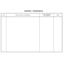 Mašinos serviso knyga, mašinos eksploatavimo knyga