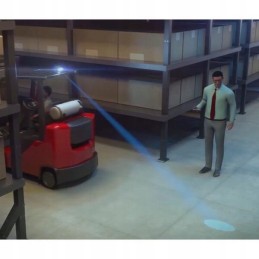 LED apsauginė lempa mėlyna 10w 250lm ovali