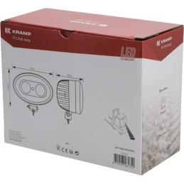 LED apsauginė lempa mėlyna 10w 250lm ovali