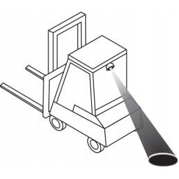 LED apsauginė lempa mėlyna 10w 250lm ovali