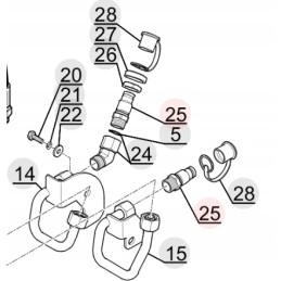 Manitou vyriškas hidraulinis kištukas 261397
