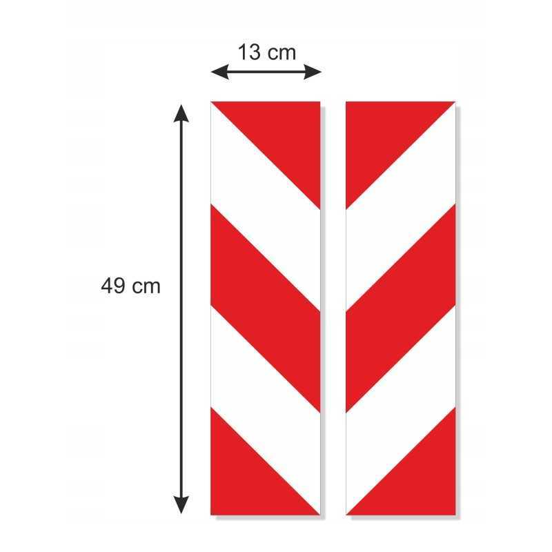 Laminuotos šviesą atspindinčios juostelės lipdukas 13x49 cm