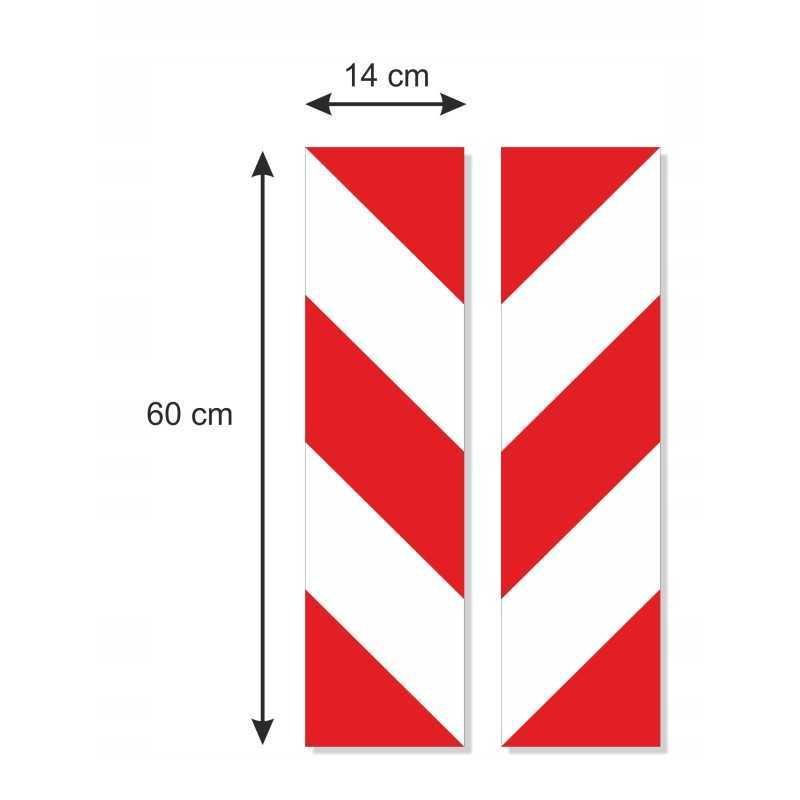 Laminuotos šviesą atspindinčios juostelės lipdukas 14x60 cm