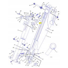 Ekskavatoriaus krautuvo svirties prailginimo sklendė 15 2 mm
