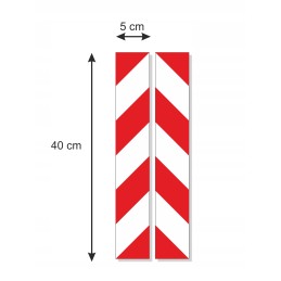 Laminuotos šviesą atspindinčios juostelės lipdukas 5x40 cm