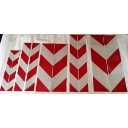 Laminuotos šviesą atspindinčios juostelės lipdukas 5x40 cm