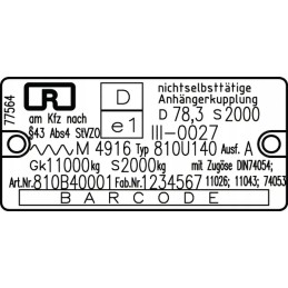 Transportavimo kablys 140 x 80 mm