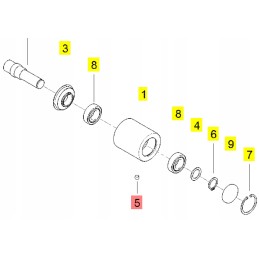 Yanmar atraminis ritinėlio dangtelis vio25 80 sv 100