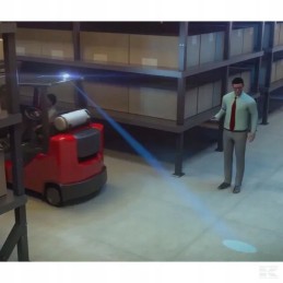 LED apsauginė lemputė mėlyna 10w 250lm