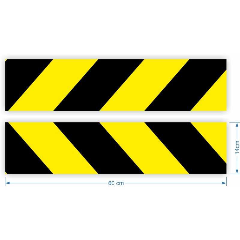 Šviesą atspindinčios juostelės lipdukai 14x60cm